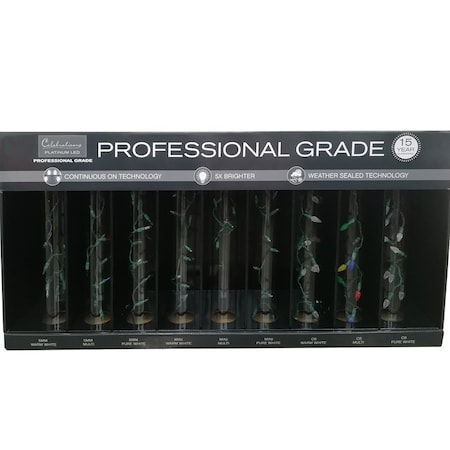 Celebrations Platinum 17 in. H X 48 in. W X 6 in. D Multicolor Cardboard A Display DISP-48WAT5C6PA